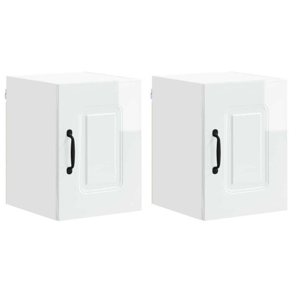 Кухненски шкаф Kalmar 2 pcs Лъскаво бяло 30 x 31 x 40 см