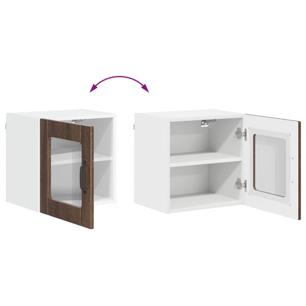 Кухненски шкаф 2 pcs Кафяв дъб 40 x 31 x 40 см Инженерно дърво