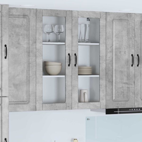 Кухненски шкаф Kalmar Циментено сиво 80 x 31 x 100 см