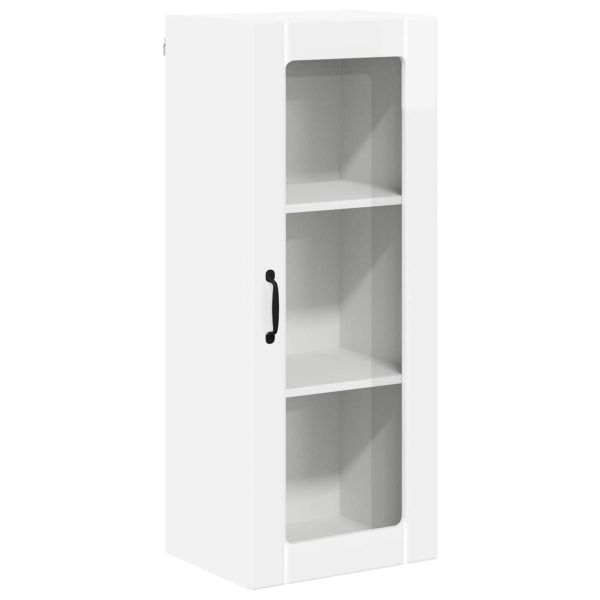 Кухненски шкаф Лъскаво бяло 40 x 31 x 100 см Инженерно дърво