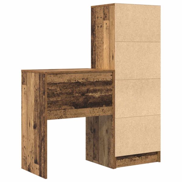 Бюро с чекмедже 2 pcs Старо дърво