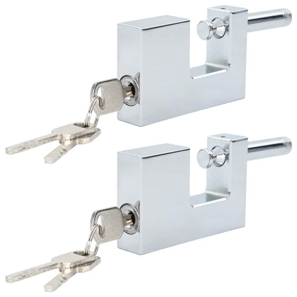 Катинар 2 pcs Сребрист 8,7 x 1,9 x 5,5 см Желязо