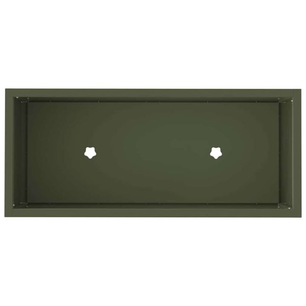 Повдигната градинска саксия Маслиненозелен 60 x 26 x 45 см