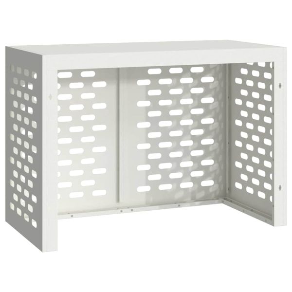 Покритие за климатик Бяло 100 x 50 x 70 cm Стомана