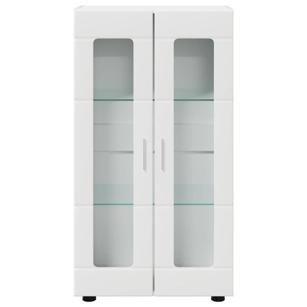 Служебен шкаф с рафт Бяло 55,5 x 29 x 100 см Инженерно дърво