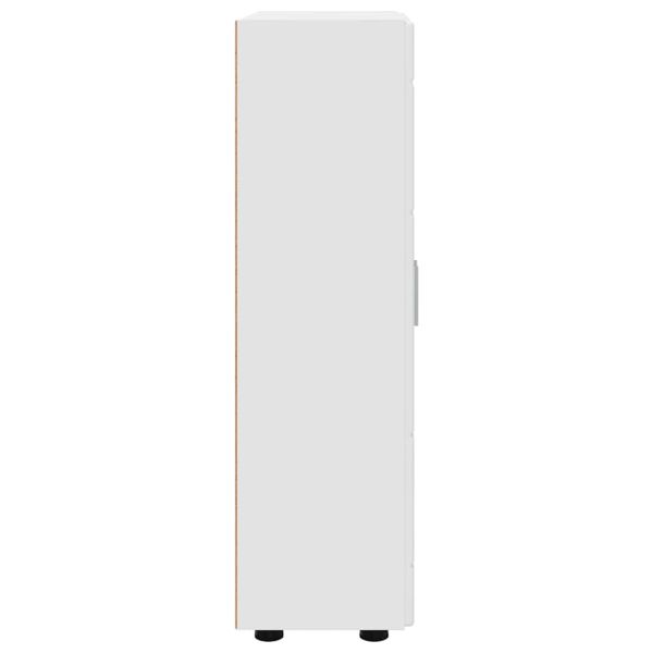 Служебен шкаф с рафт Бяло 55,5 x 29 x 100 см Инженерно дърво