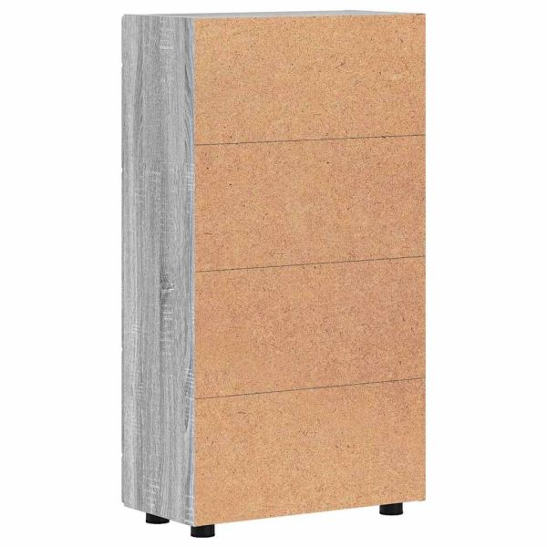 Служебен шкаф Сив Сонома 55,5 x 29 x 100 см Инженерно дърво