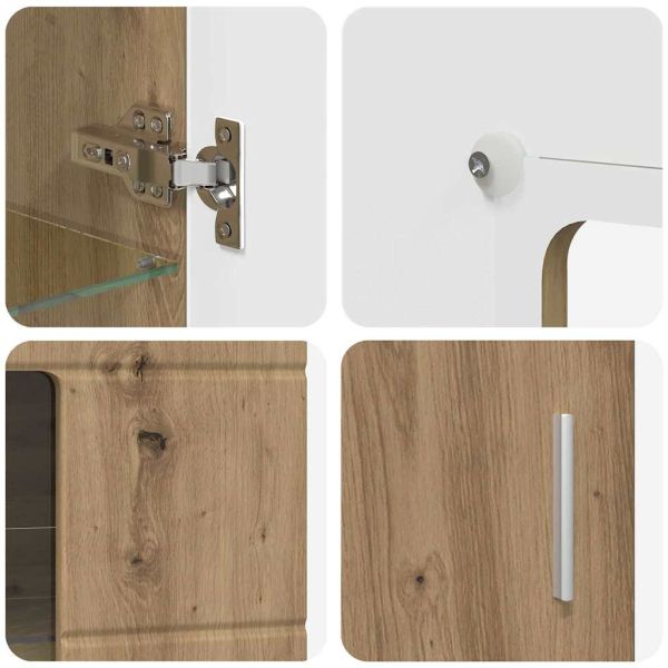 Служебен шкаф с рафт Дъб 55,5 x 29 x 100 см Инженерно дърво