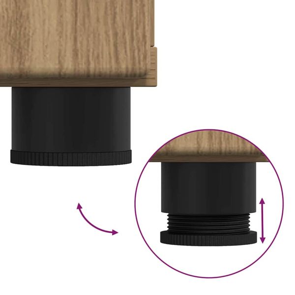 Служебен шкаф с рафт Дъб 55,5 x 29 x 100 см Инженерно дърво