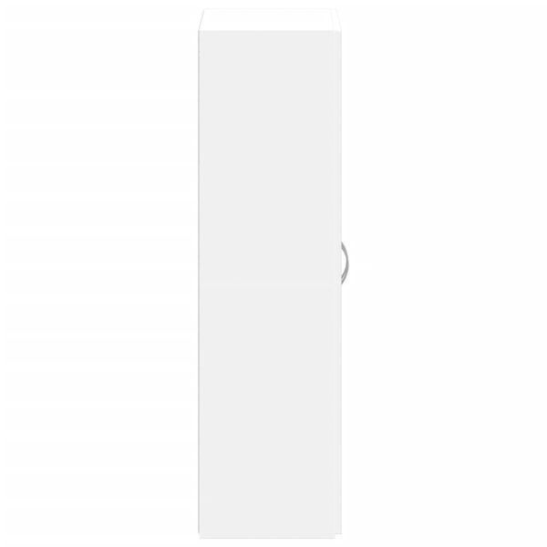 Шкаф за документи, бял, 60x32x115 см, инженерно дърво