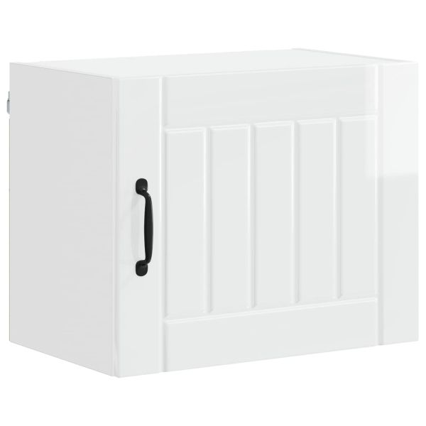 Кухненски шкаф 2 pcs Лъскаво бяло 50 x 31 x 40 см