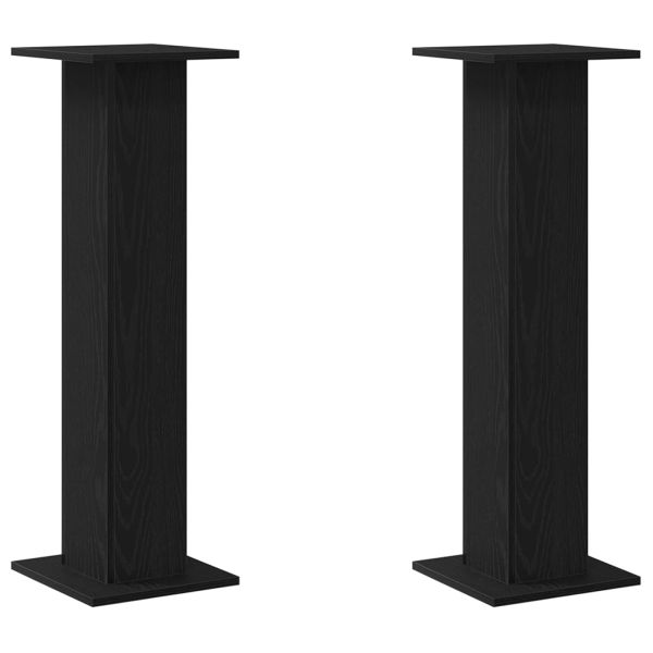 Стойки за високоговорители 2 pcs Черния дъб 30 x 30 x 95 cm