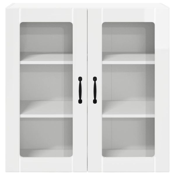 Кухненски шкаф Лъскаво бяло 80 x 31 x 80 см Инженерно дърво