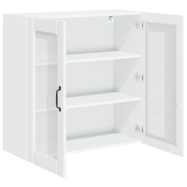 Кухненски шкаф Лъскаво бяло 80 x 31 x 80 см Инженерно дърво