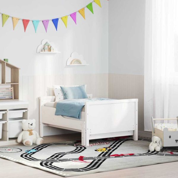 Рамка за легло с таблото Бяло 80 x 200 cm Инженерно дърво