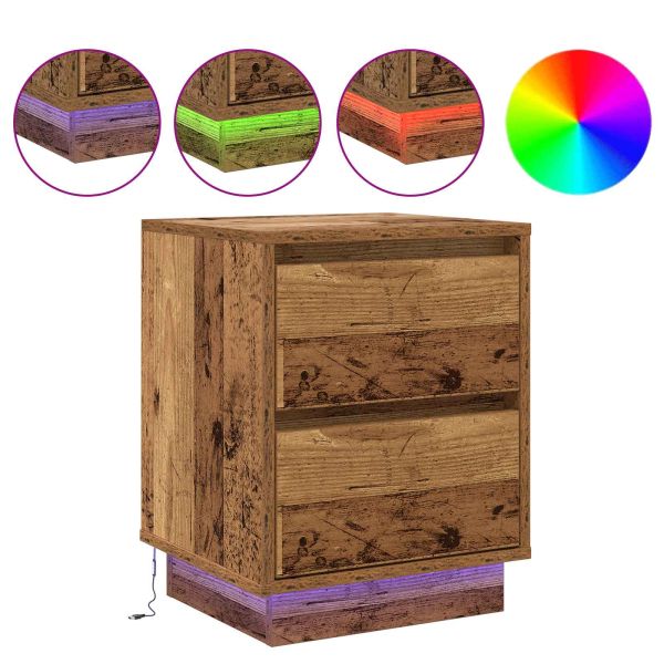 Нощен шкаф Старо дърво 39 x 34,5 x 50 см Инженерно дърво