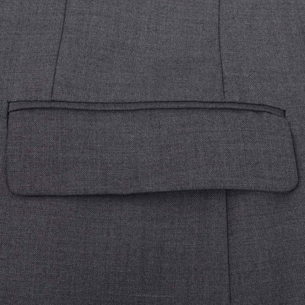 Мъжки костюм от 2 части Сив 5 Полиестер