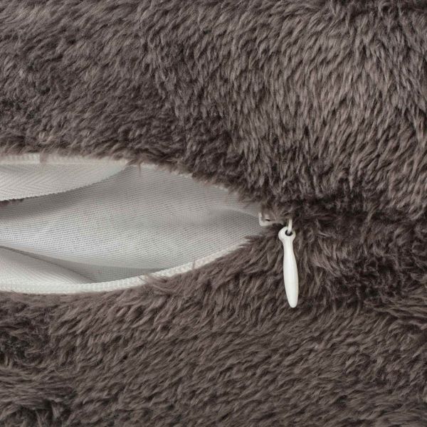 Декоративна възглавница 2 pcs Сив 50 x 50 cm Полиестер