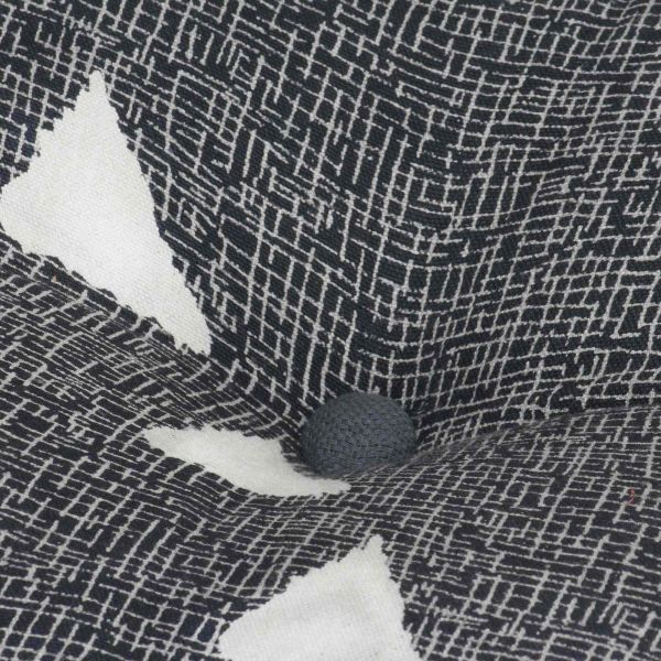 Пуфове Геометричен Сив и бял 40 x 40 x 40 cm текстил