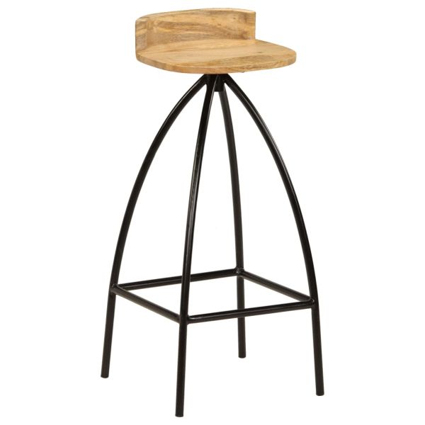 Бар табуретки, 2 бр, мангово дърво масив