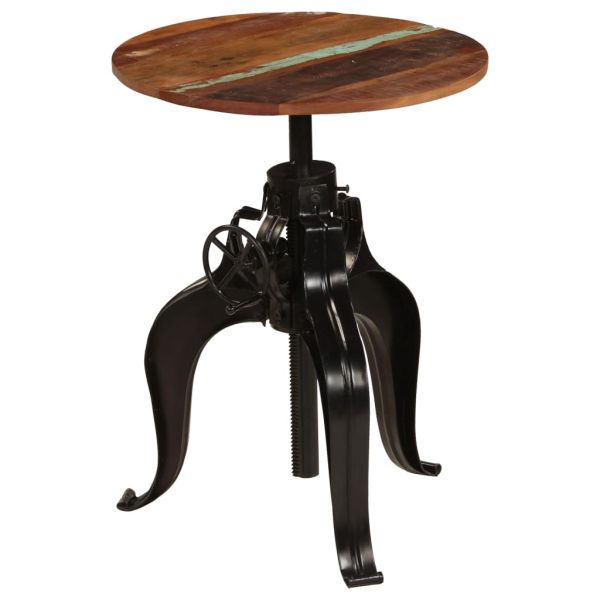 Бар маса, регенерирано дърво масив, 60х(76-110) см