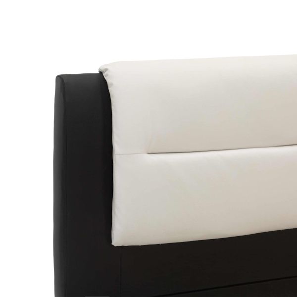 Рамка за легло с таблото Черно 218 x 132 x 86.5 см Изкуствена