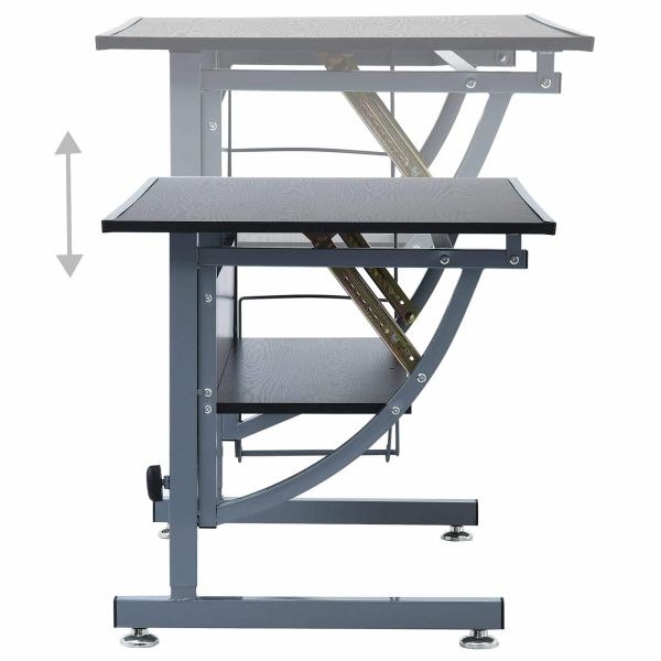 Чертожна маса Черно 110 x 60 x 87 см ПДЧ