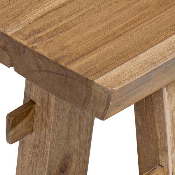 Пейка Естествен 100 x 29 x 43,5 см Солидно тиково дърво