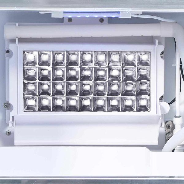 Уред за ледени кубчета с врата Сребрист 43 x 40 x 71 см