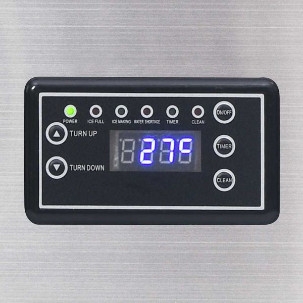 Уред за ледени кубчета с врата Сребрист 43 x 40 x 71 см