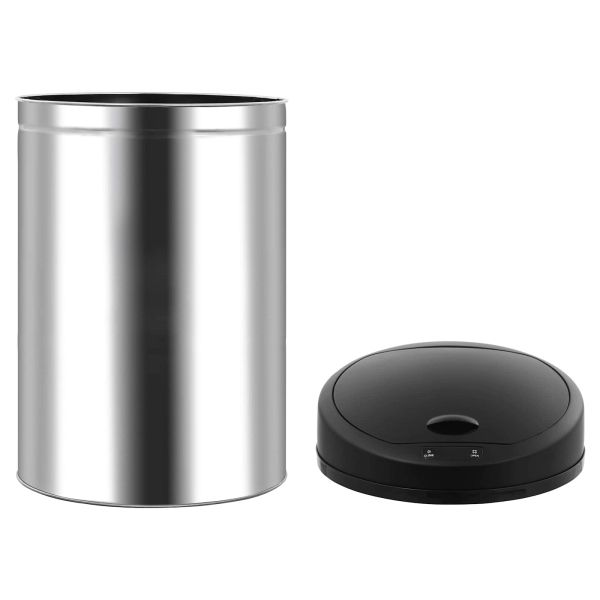 Кошчета за отпадъци Черно Неръждаема стомана
