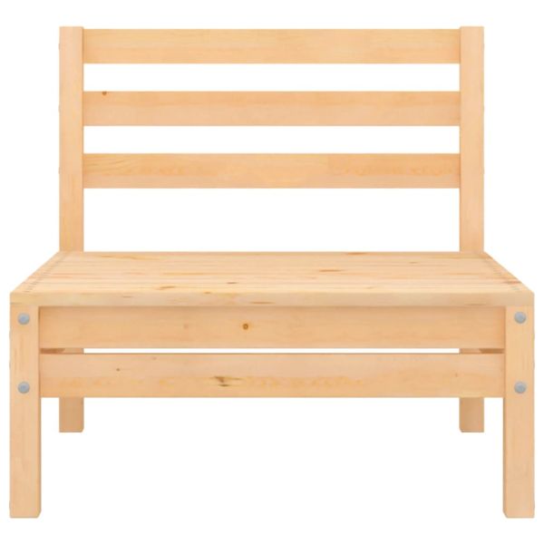 Градински лаундж комплект, 8 части, бор масив