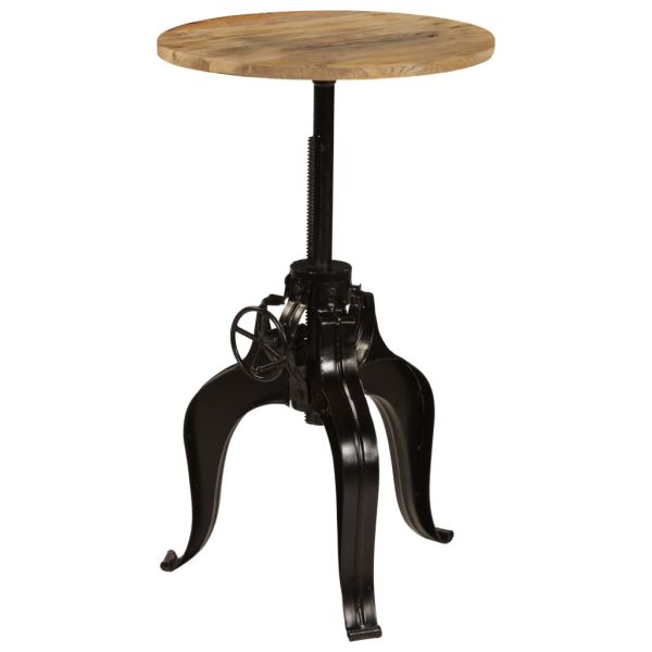 Бар маса, мангово дърво масив, 60x(76-110) см