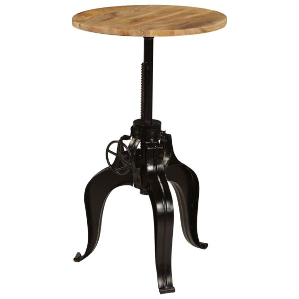 Бар маса, мангово дърво масив, 60x(76-110) см