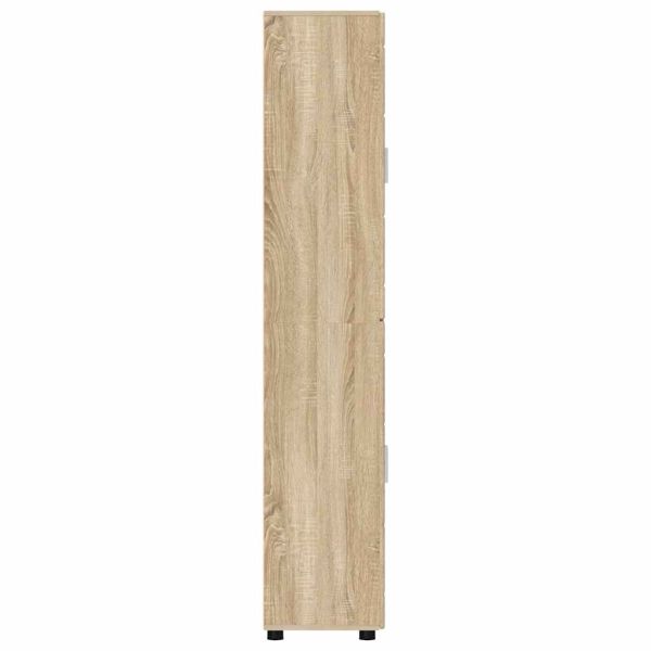 Висок шкаф с рафт Сонома дъб 60 x 35 x 182 см Инженерно дърво