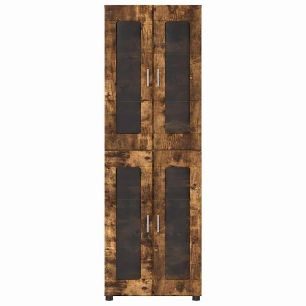 Висок шкаф с рафт Димян дъб 60 x 35 x 182 см Инженерно дърво