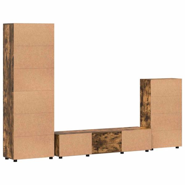 Комплект ТВ шкаф с чекмедже с рафт Димян дъб Инженерно дърво
