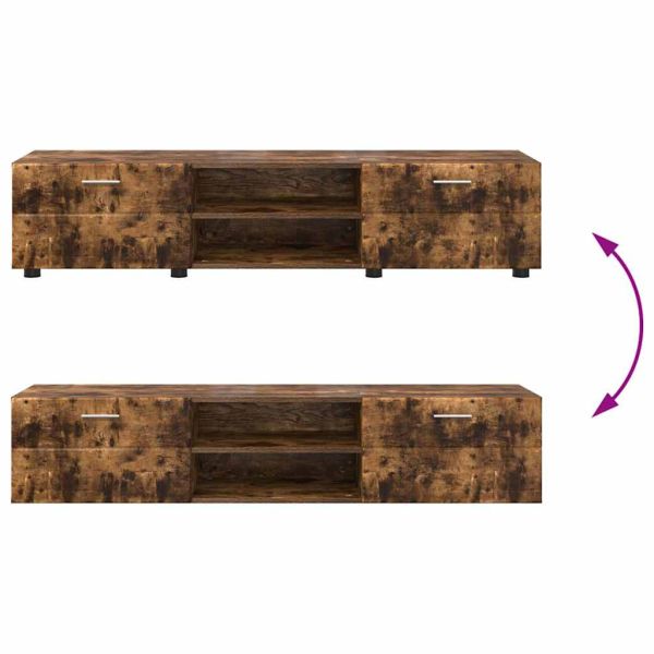 Комплект ТВ шкаф с чекмедже с рафт Димян дъб Инженерно дърво