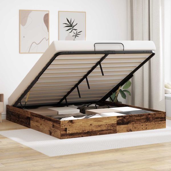 Отоманско легло Старо дърво 193 x 120 x 25 см ПДЧ