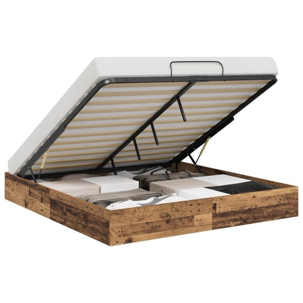 Отоманско легло Старо дърво 193 x 120 x 25 см ПДЧ