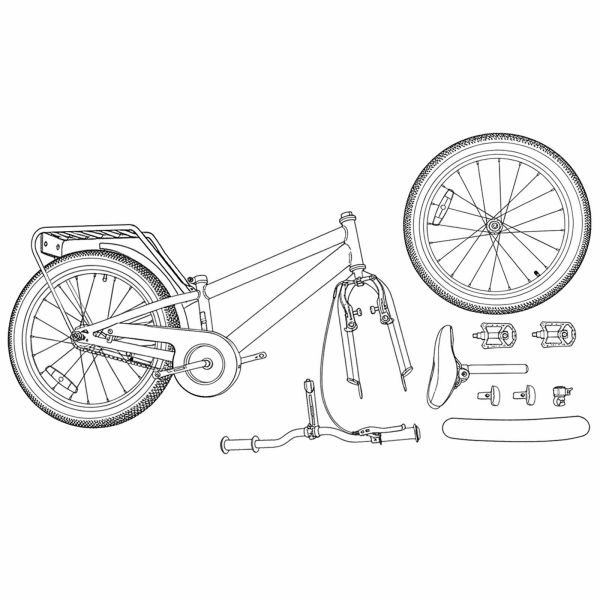 Детски Велосипед 20 инча за 6–11 години Светло синьо