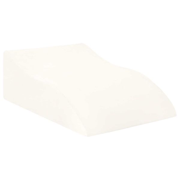 Постелка за крака Бяло 68 x 40 x 18 см