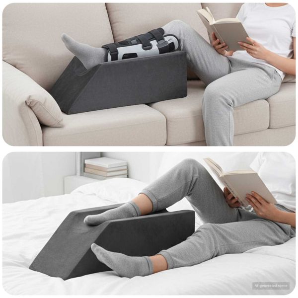 Долен възглавница Едноцветен Сив