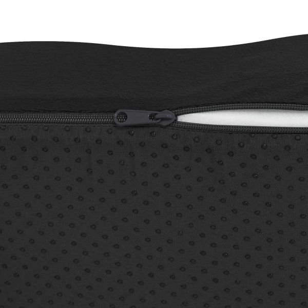 Възглавница за сядане Едноцветен Черно