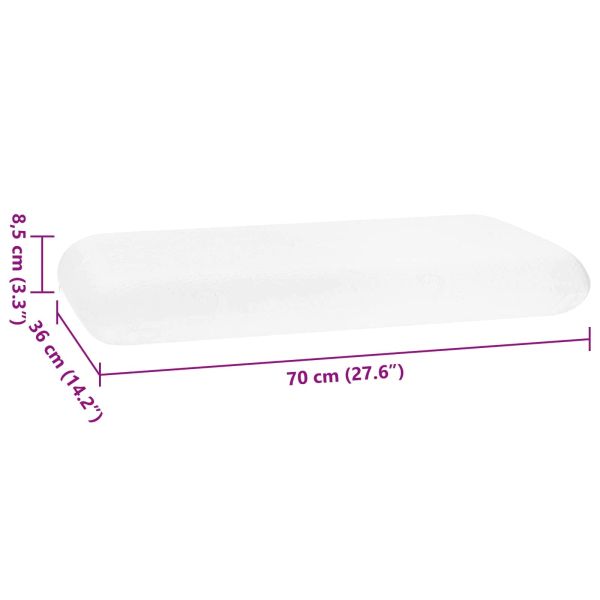 Възглавница за спане Едноцветен 70 x 36 x 13 см