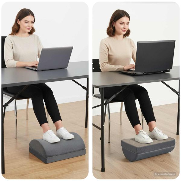 Възглавница за повдигане на крака Едноцветен Сив