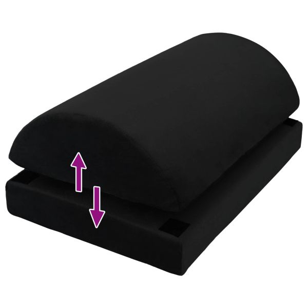 Възглавница за повдигане на крака Едноцветен Черно