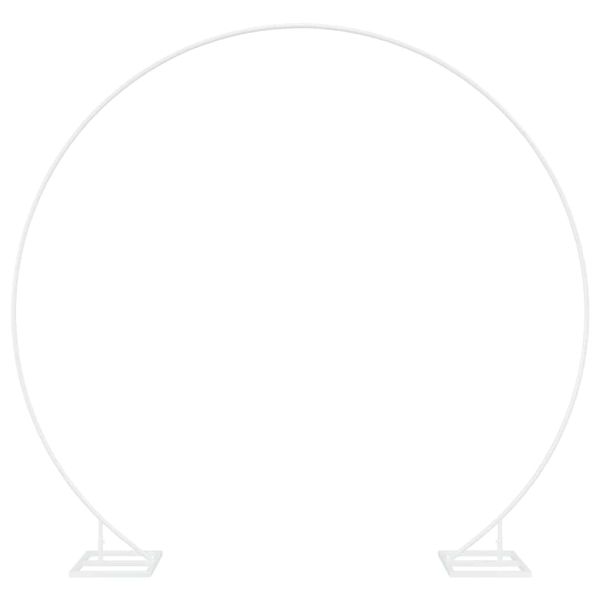 Сватбена арка Бяло 220 x 45 x 200 см Стомана