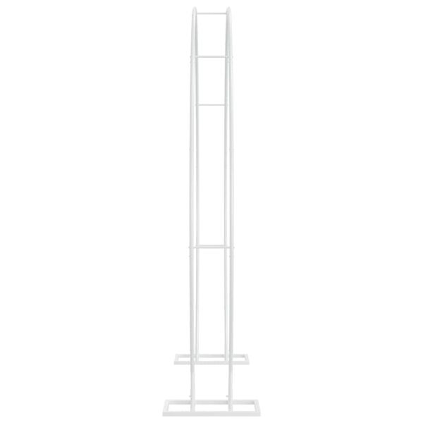 Сватбена арка Бяло 220 x 45 x 200 см Стомана