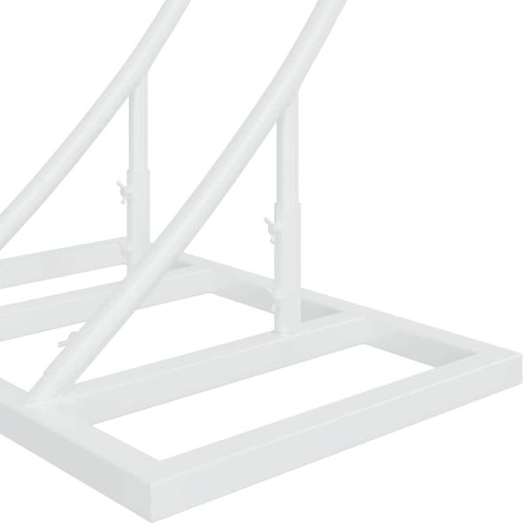 Сватбена арка Бяло 220 x 45 x 200 см Стомана